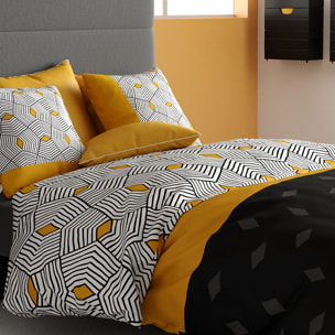 Parure Housse De Couette 3pcs 100% coton 57fils Faro