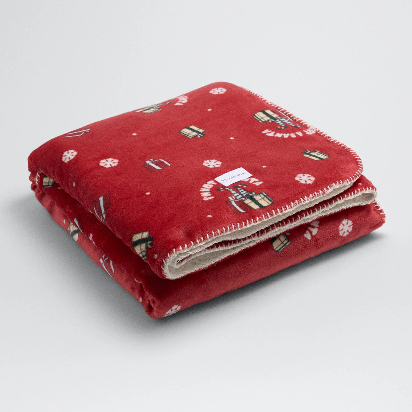 Coperta natalizia "Non sono Babbo Natale"