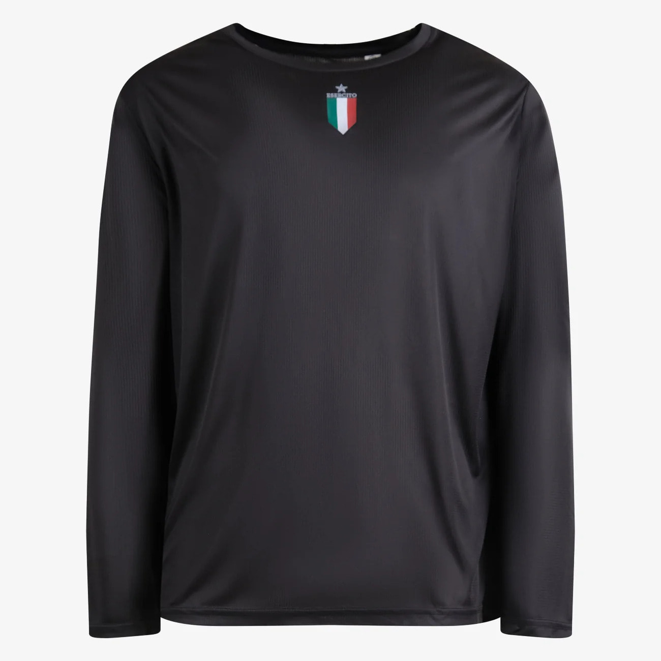 T-shirt Esercito a maniche lunghe sport nera uomo