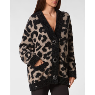 PHILIPP PLEIN Cárdigan LEOPARD