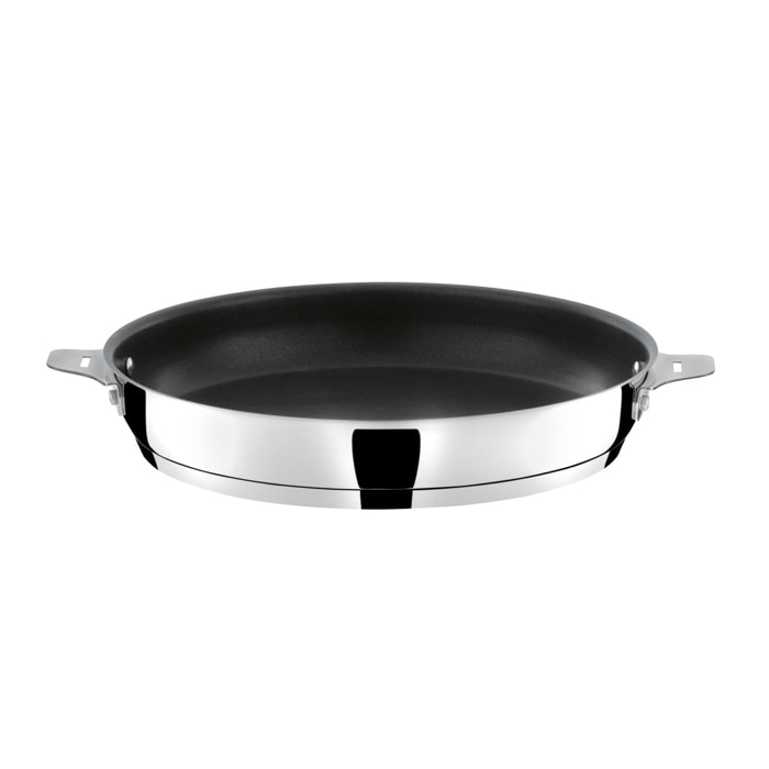 Asana - Poêle 24cm inox revêtement anti-adhérent