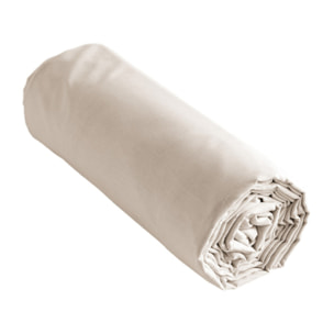 Drap housse 140 x 190 cm en coton avec bonnet H. 30 cm - AMBRE