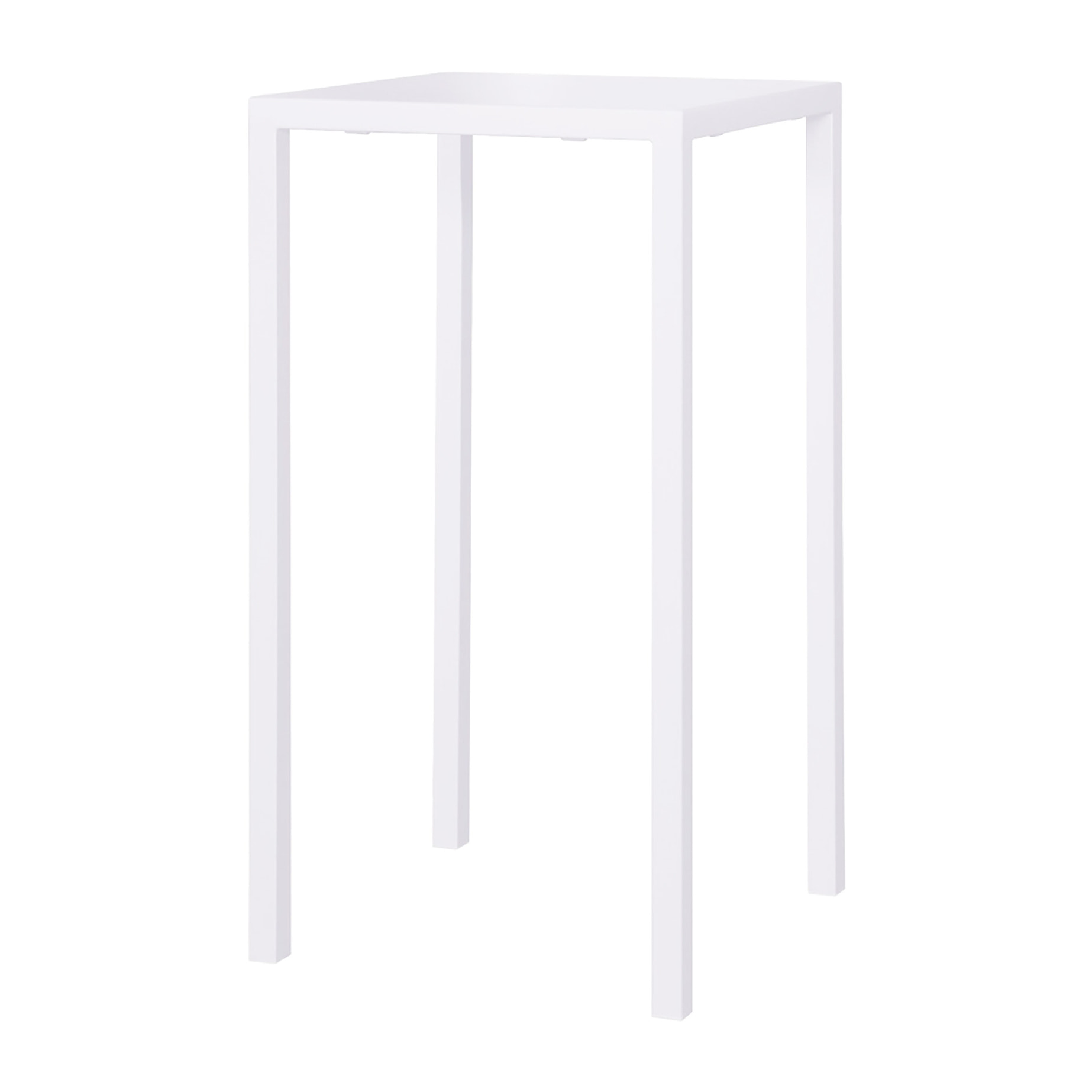 Tavolo alto ZURIGO in metallo bianco 60x60 cm, impilabile