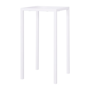Tavolo alto ZURIGO in metallo bianco 60x60 cm, impilabile