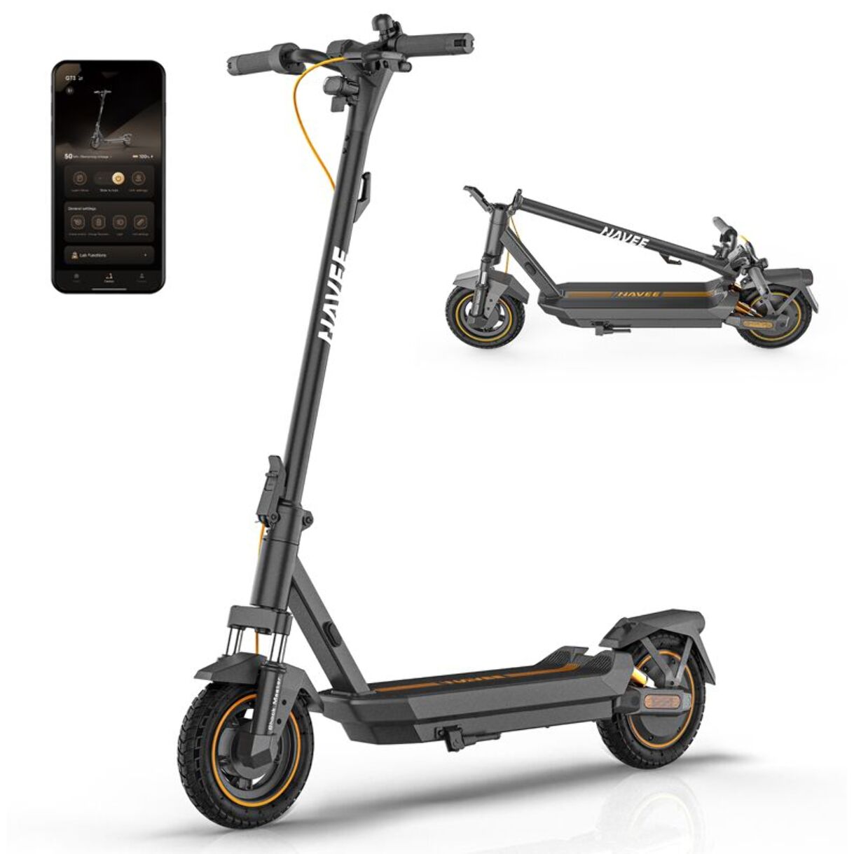Trottinette électrique NAVEE GT3 max Noir