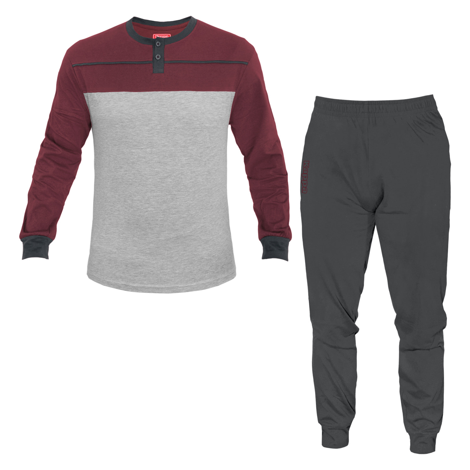 Pigiama Lungo Uomo Homewear KAPPA Cotone Leggero