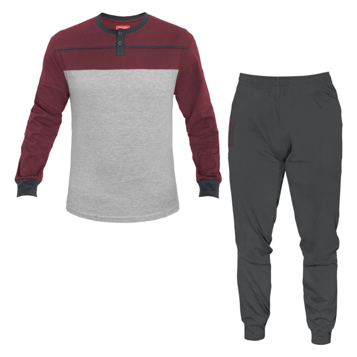 Pigiama Lungo Uomo Homewear KAPPA Cotone Leggero