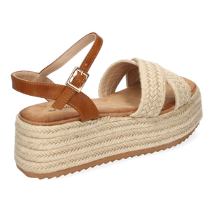 Sandalia de Plataforma de Yute para Mujer, Comodas y Elegantes, Diseño Moderno