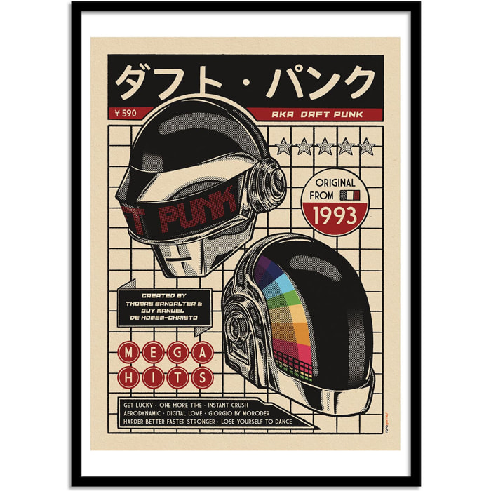 Affiche - Daft Punk - Rafa Gomes