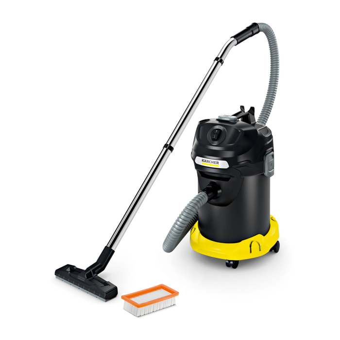 Aspirateur de cendres Karcher AD 4 PREMIUM- Puissance 600W- Capacité 17L- Système de nettoyage du filtre