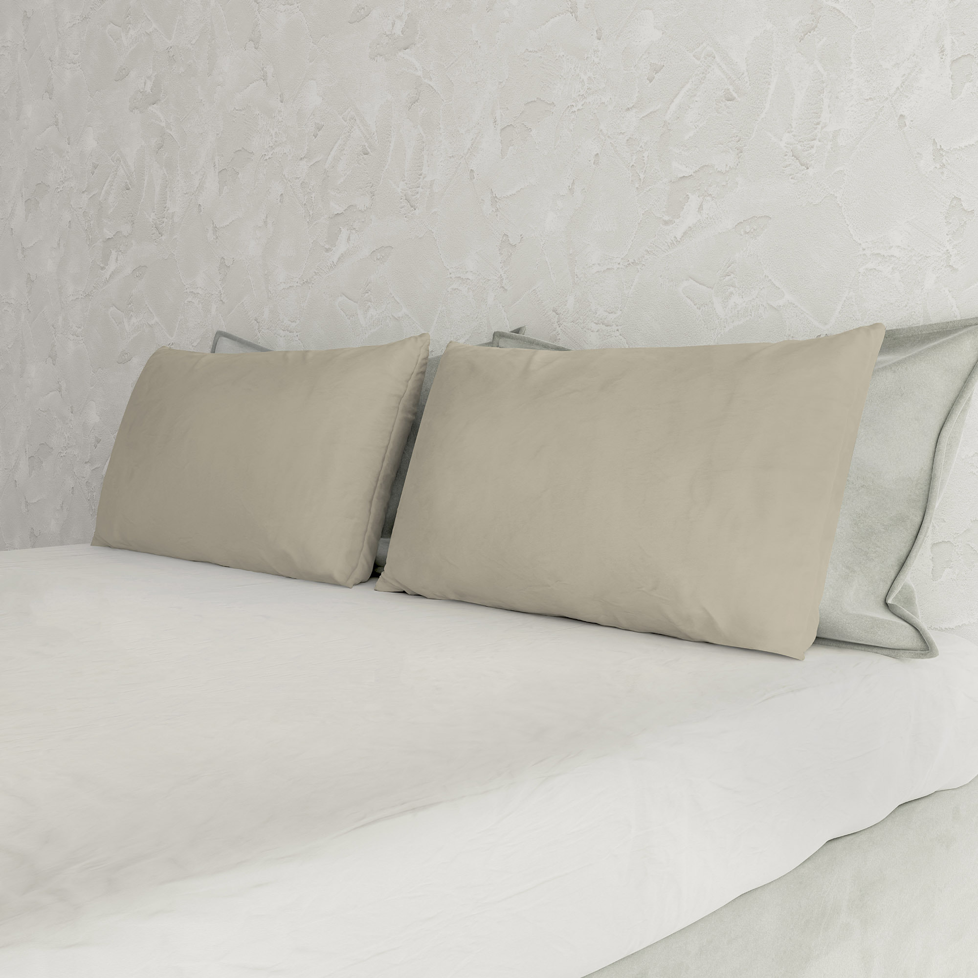 COPPIA FEDERE ELEGANT, 100% Microfibra - TORTORA