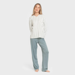 Pigiama lungo da donna soft joy