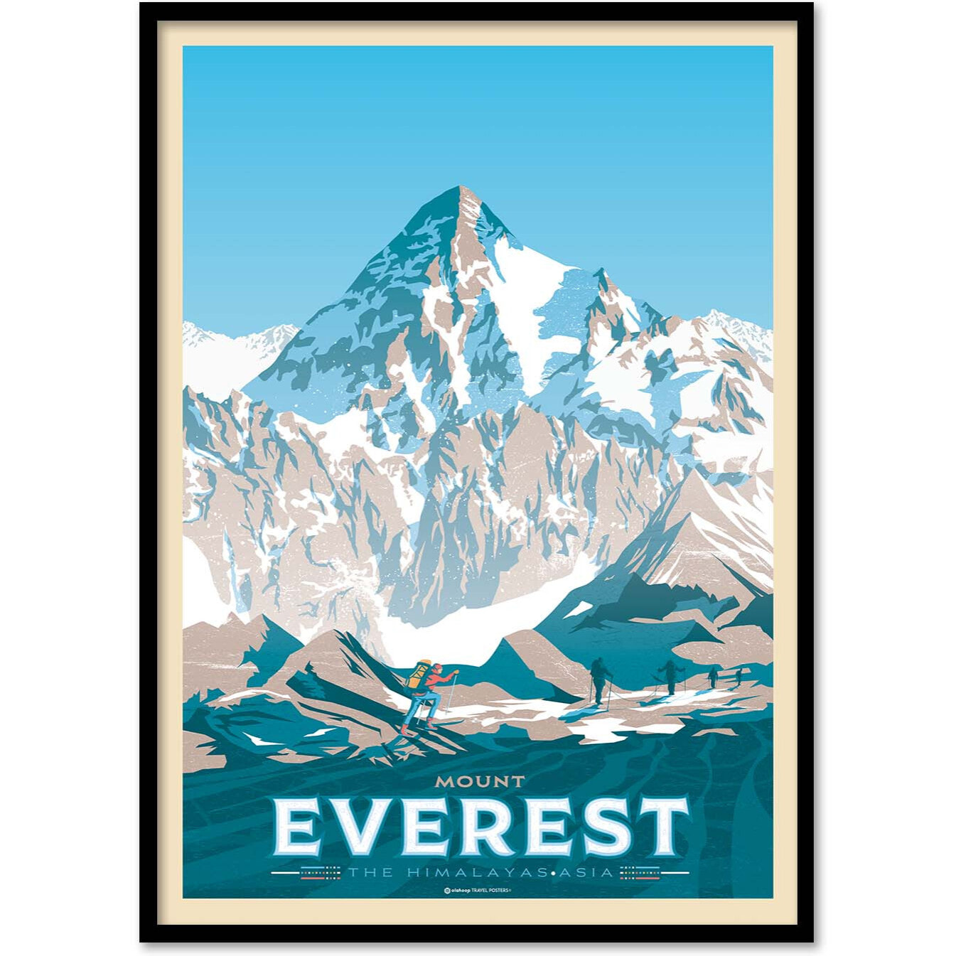 Affiche - Mount Everest - Olahoop Travel Posters