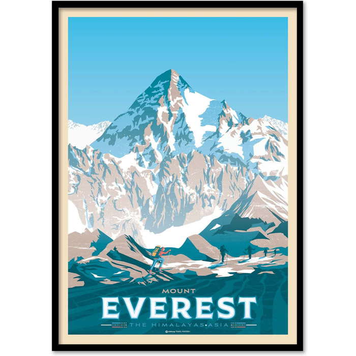 Affiche - Mount Everest - Olahoop Travel Posters