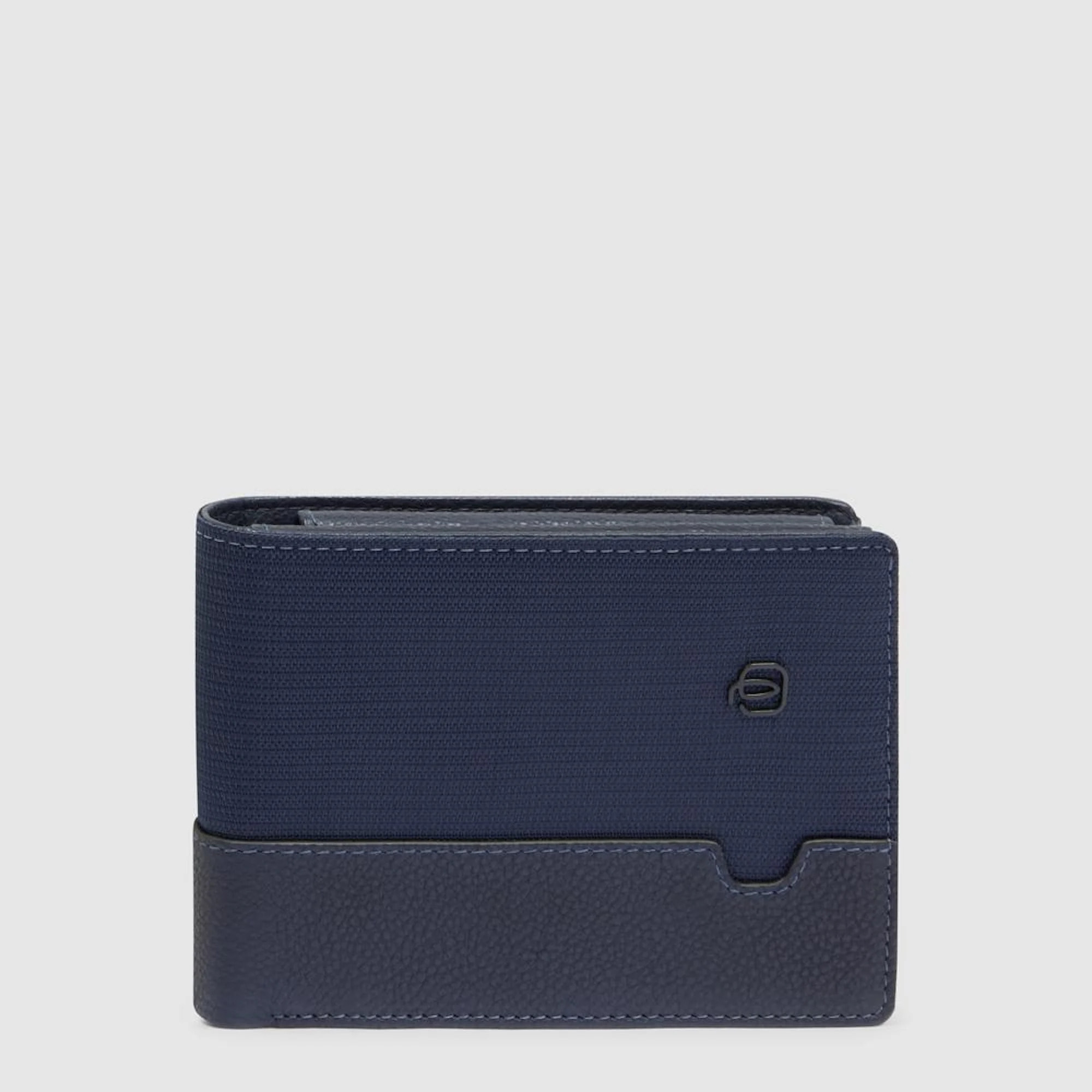 Piquadro Portafogli con porta documenti, portamonete e porta carte di credito con protezione anti RFID