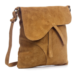 Ulfa Bolso bandolera Mujer.Piel auténtica Gamuza