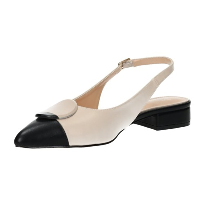 Décolleté sling back Donna Tata Italia Nero