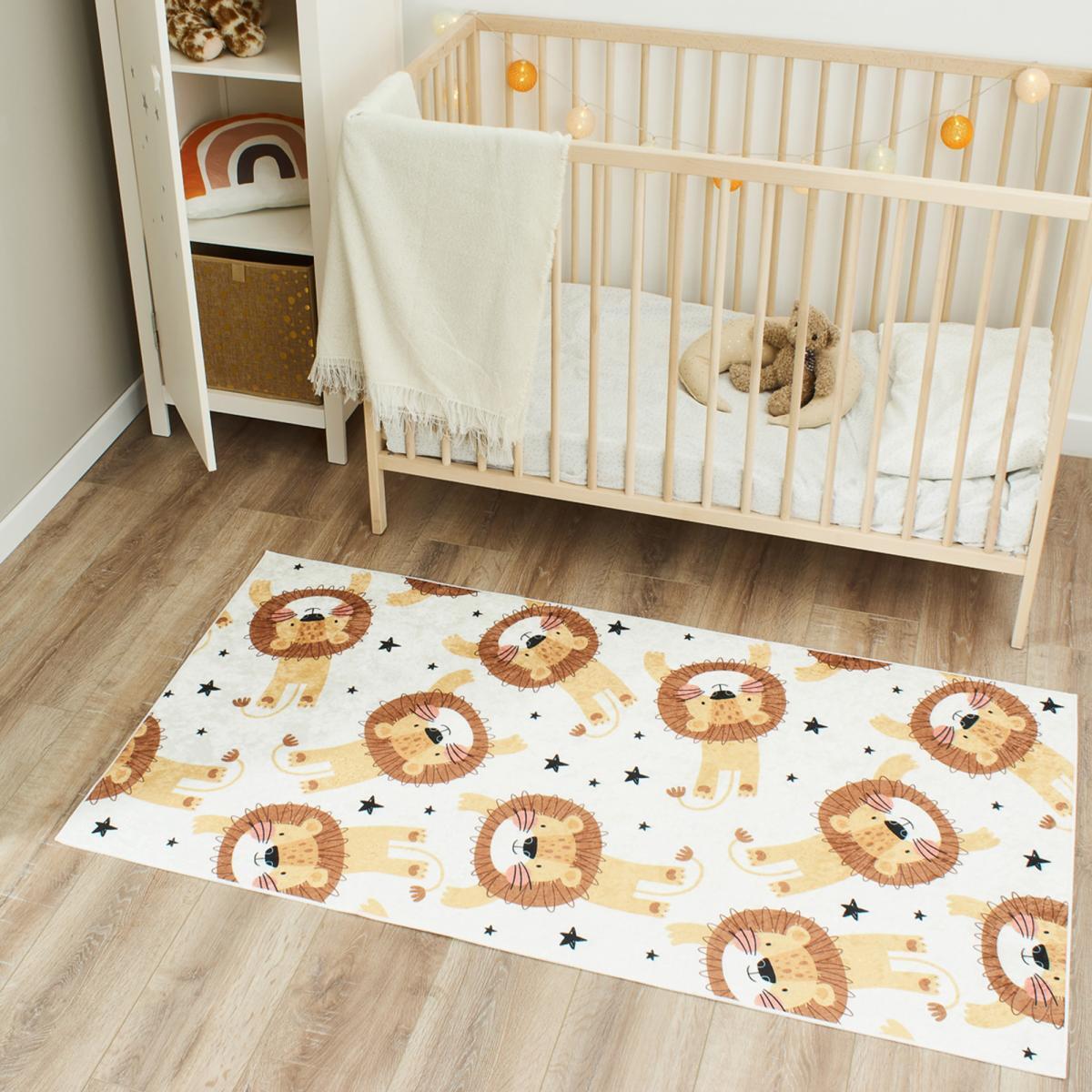 Tapis enfant tissé motif animaux MIRI