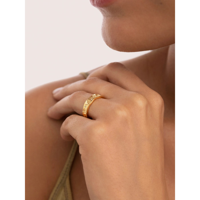 Anillo Treasure Baño Oro