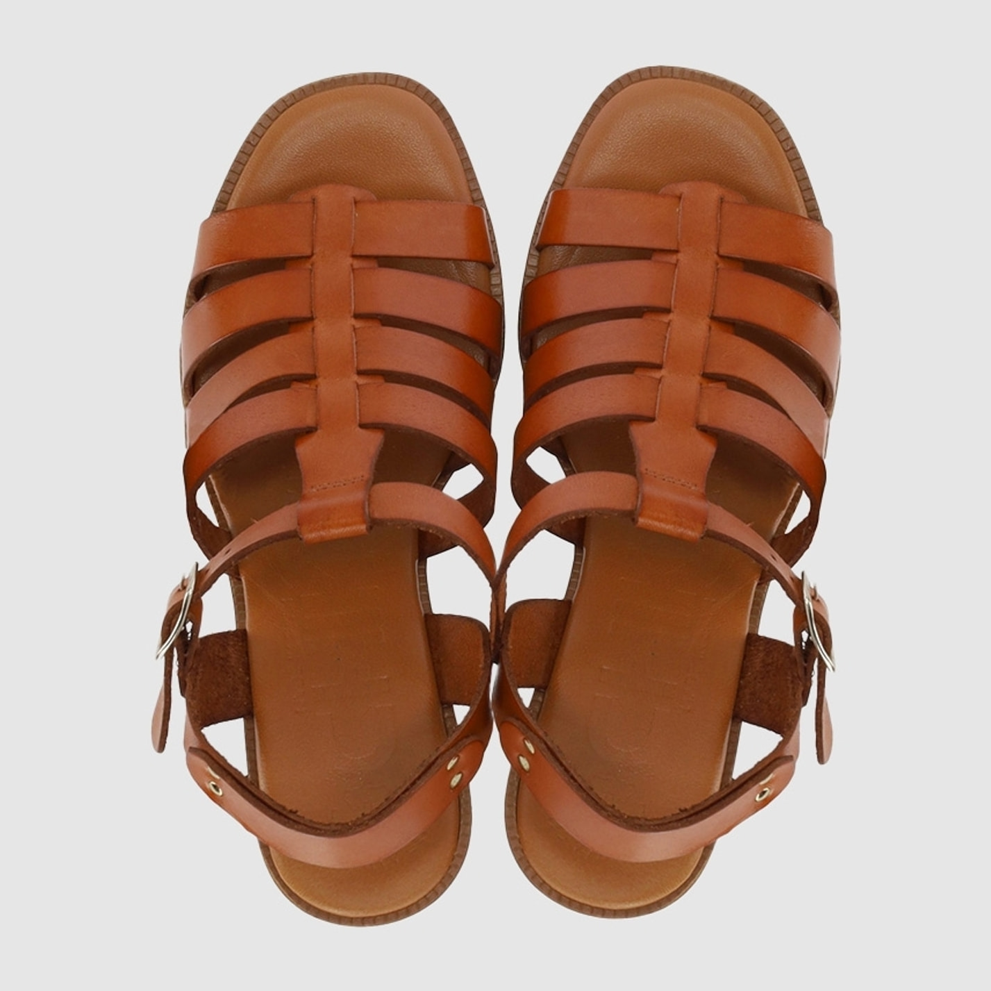 Sandalias de Piel - Cuero - Tacón: 9 cm