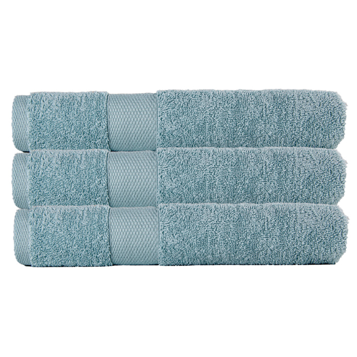 Lot de 3 draps de bain 500 gr/m2 100% coton