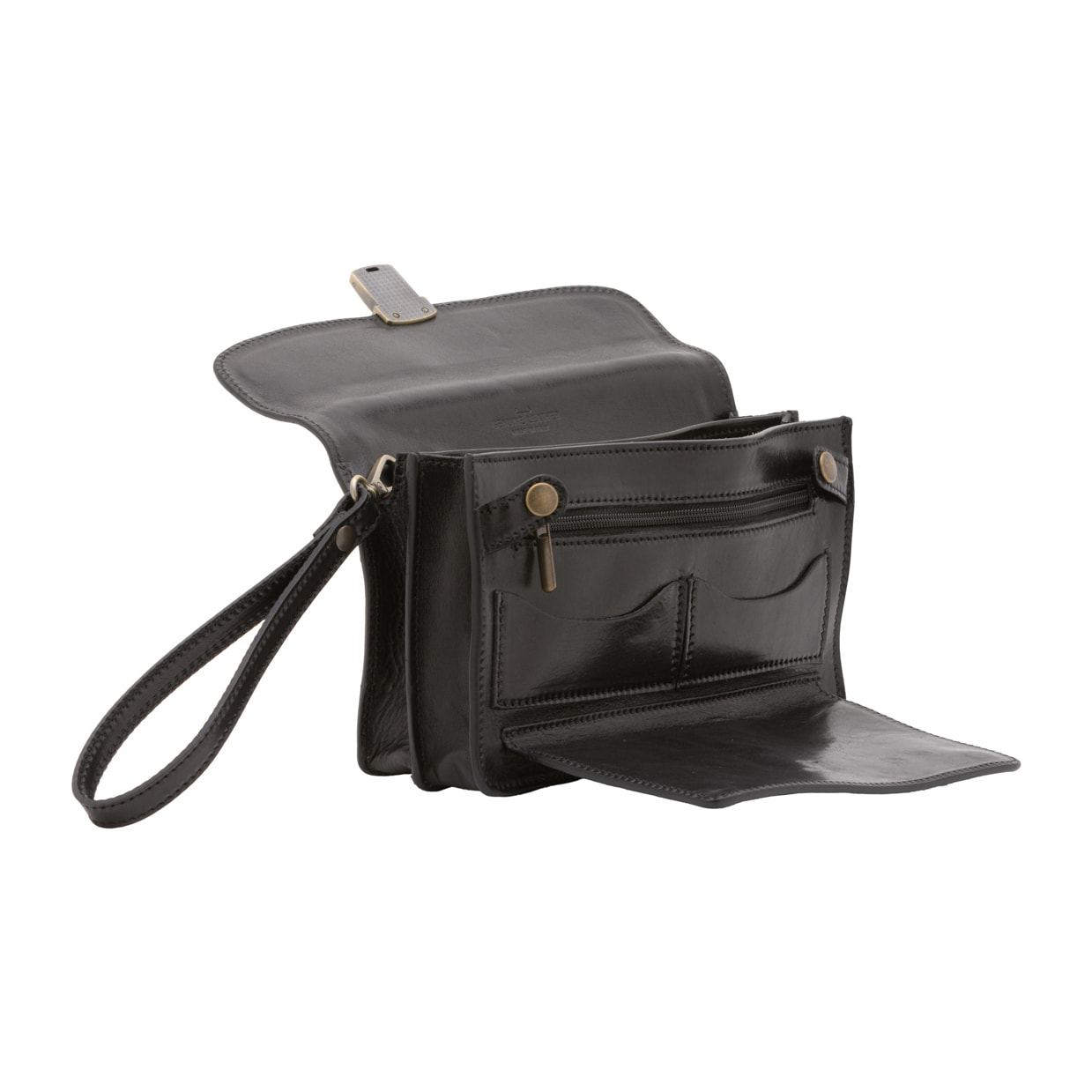 Borsa a mano  da uomo In Vera pelle Made in Italy 24x17x8 cm