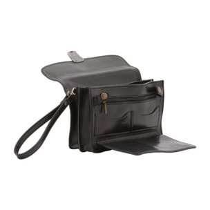 Borsa a mano  da uomo In Vera pelle Made in Italy 24x17x8 cm