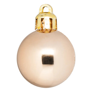Boule de Noël plastique 30mm x18 nude