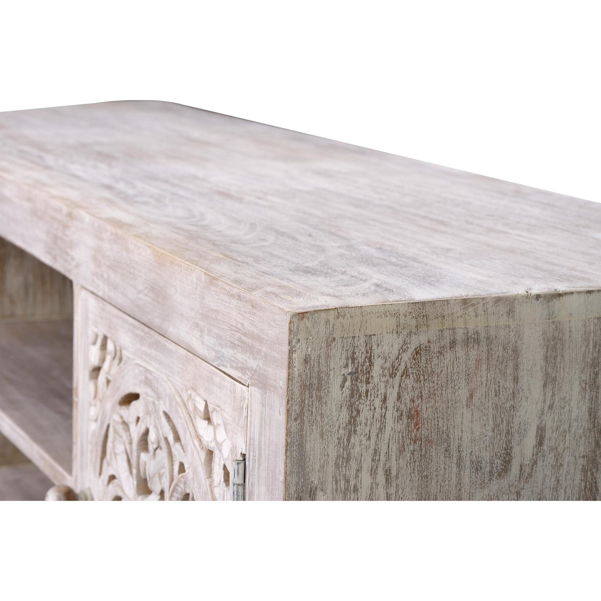Mueble tv - madera de mango - 55x130x40cm