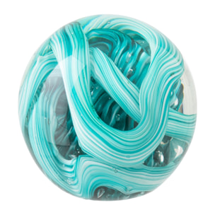 J-Line Presse-papier Balle - verre - turquoise - small