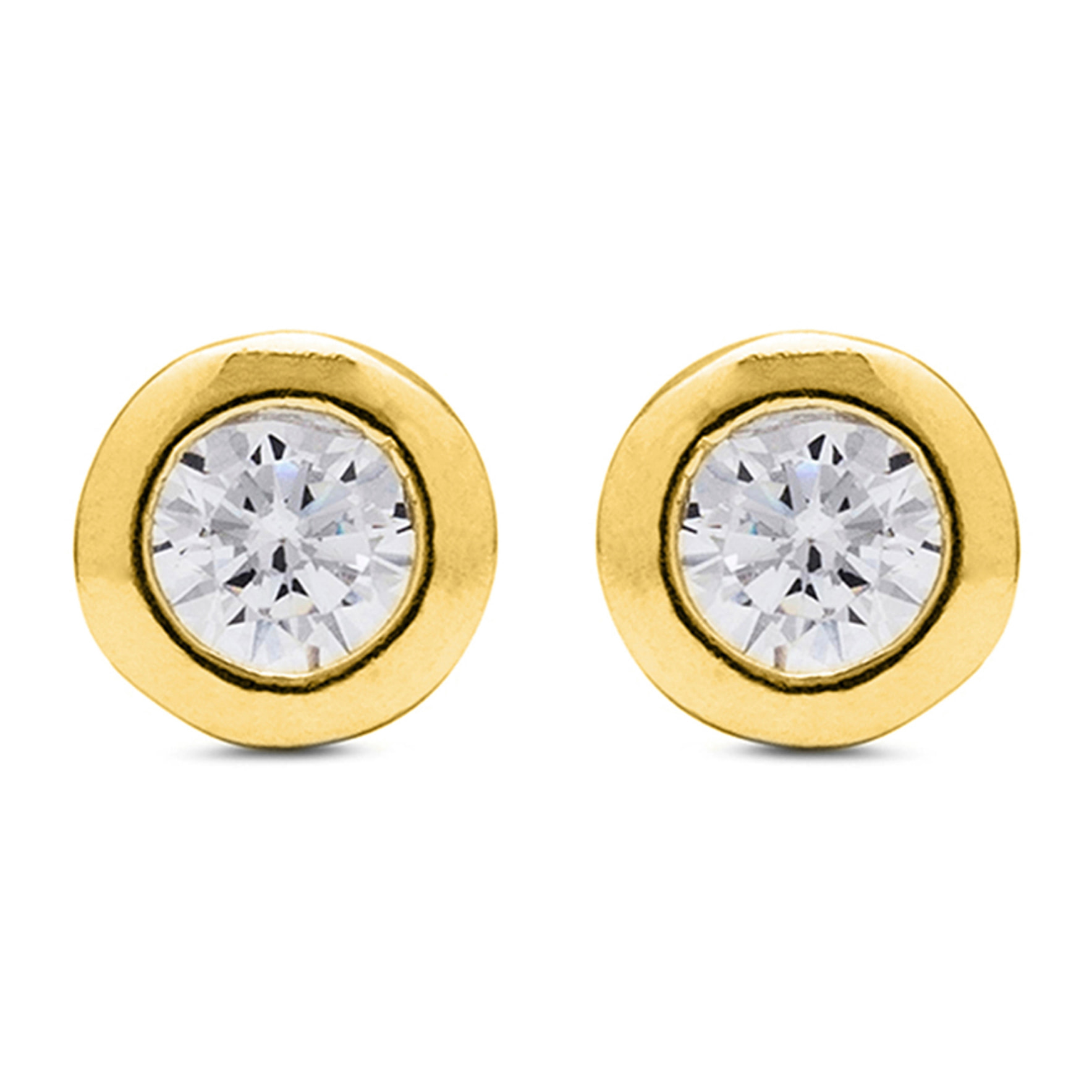 Pendientes Zaja acabado oro amarillo 18k