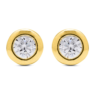 Pendientes Zaja acabado oro amarillo 18k