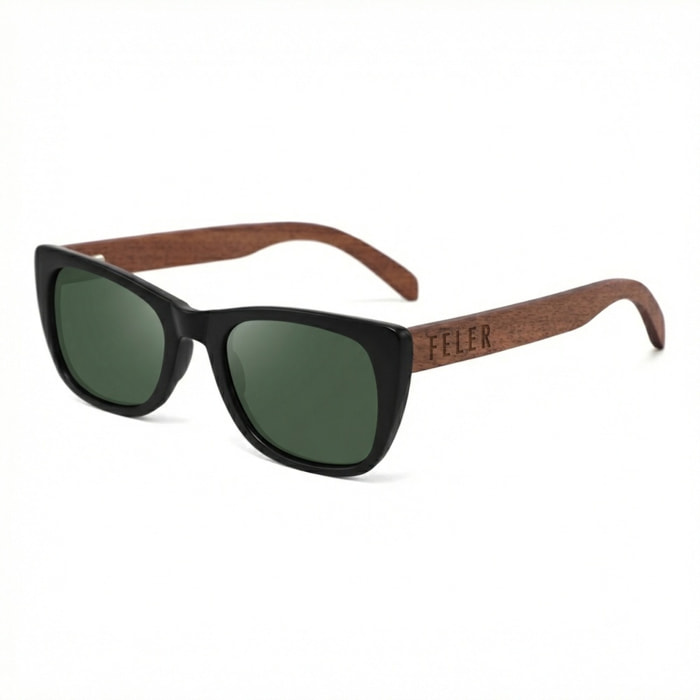 Gafas de Sol Feler 1541-3 Polarizadas de Madera Unisex 50 mm