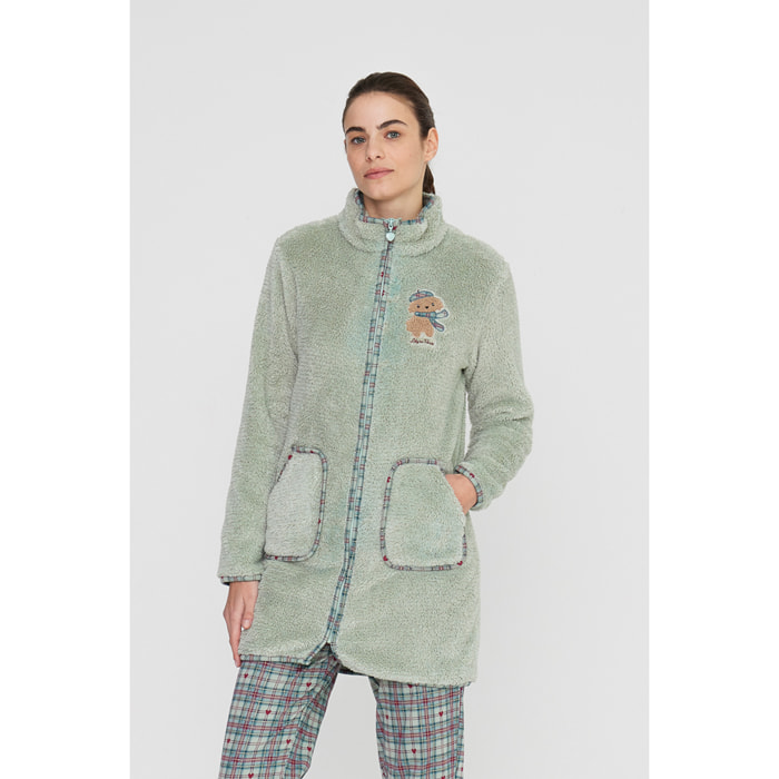 Vestaglia donna lily in paris in coral con zip Noidinotte