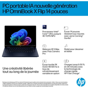 PC Hybride HP OmniBook X Flip 14-fm0014nf Copilot+PC