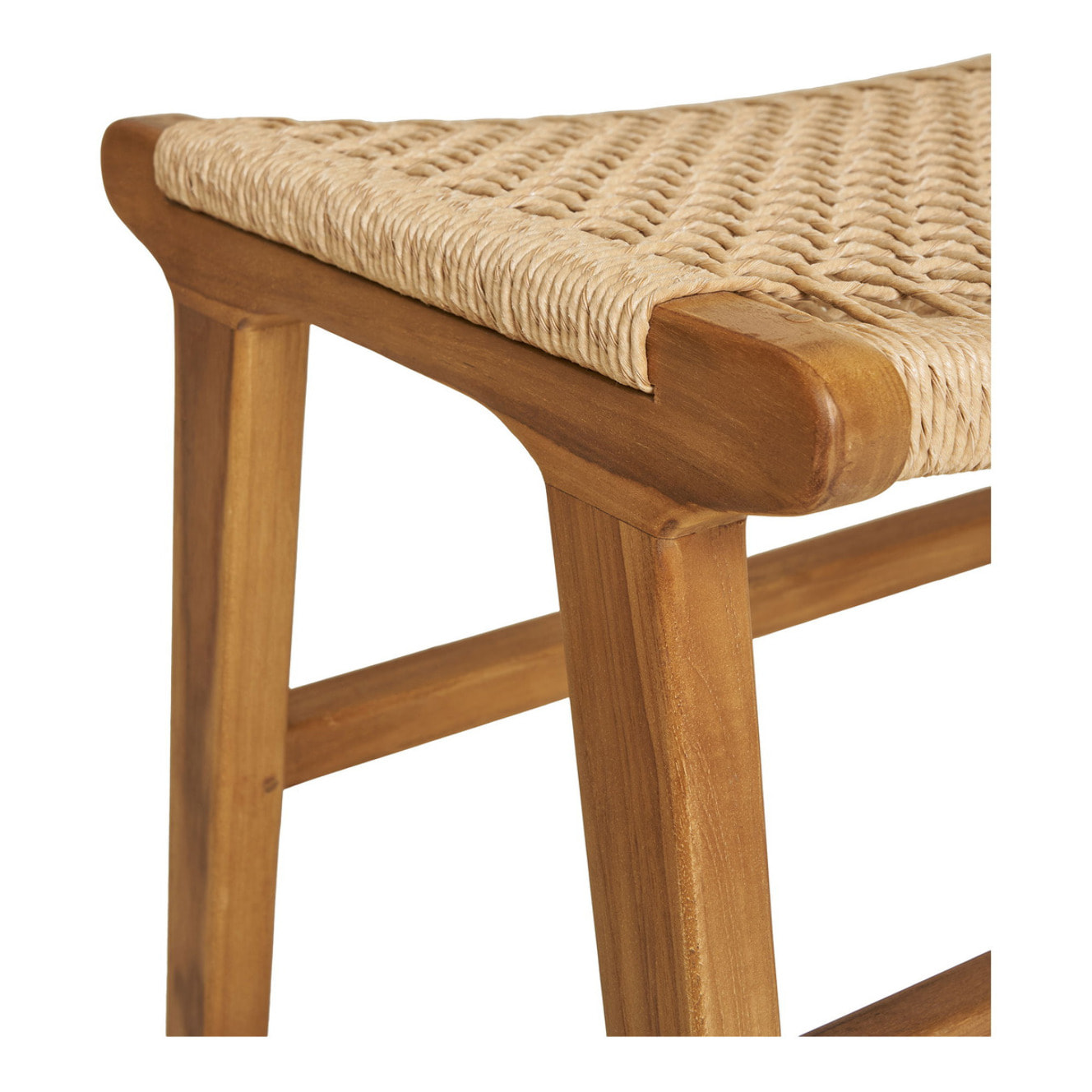 Poggiapiedi Derby in Teak Naturale — 60×40×42 cm
