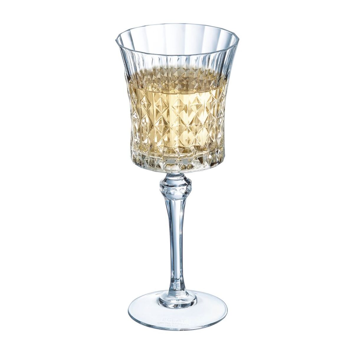 4 verres à pied 27 cl Lady Diamond - Cristal d'Arques