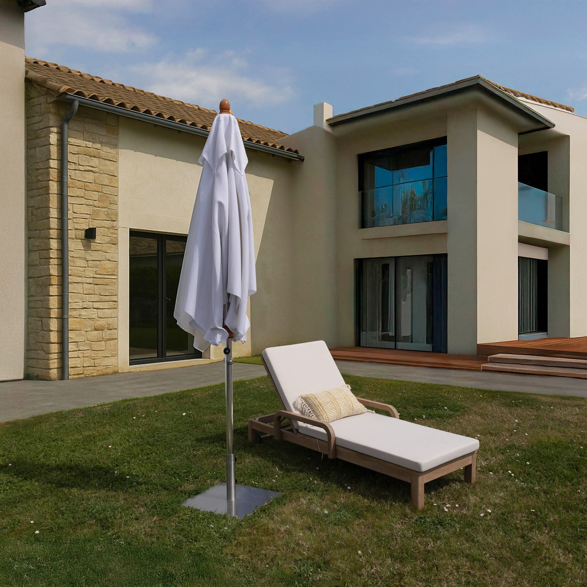 Pied de parasol en inox COMETE