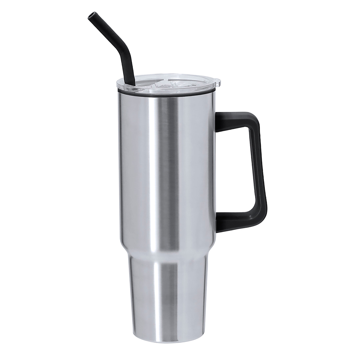 Jarra térmica de 1,2 L de capacidad en acero inoxidable e interior de PP en color negro. Con tapadera de cierre a presión. Libre de BPA.