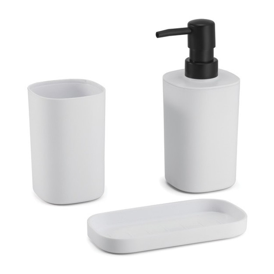 Ensemble 3 accessoires de salle de bain LONA Blanc MSV