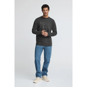 Camiseta Karat gris oscuro con logo Polo Club