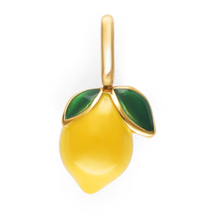 Charm Limone Acciao Placcato Oro