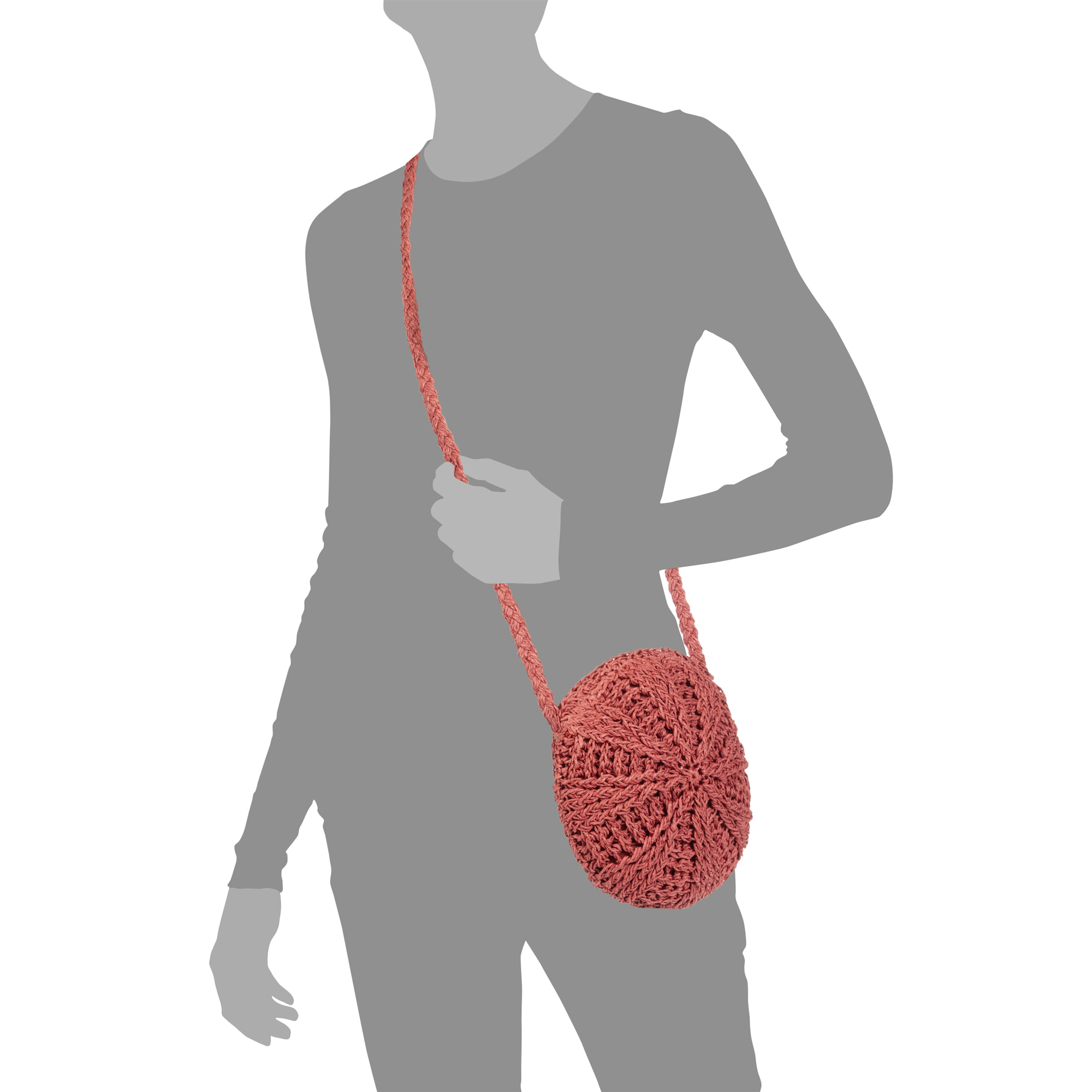 Zungri bolso bandolera mujer de Rafia.