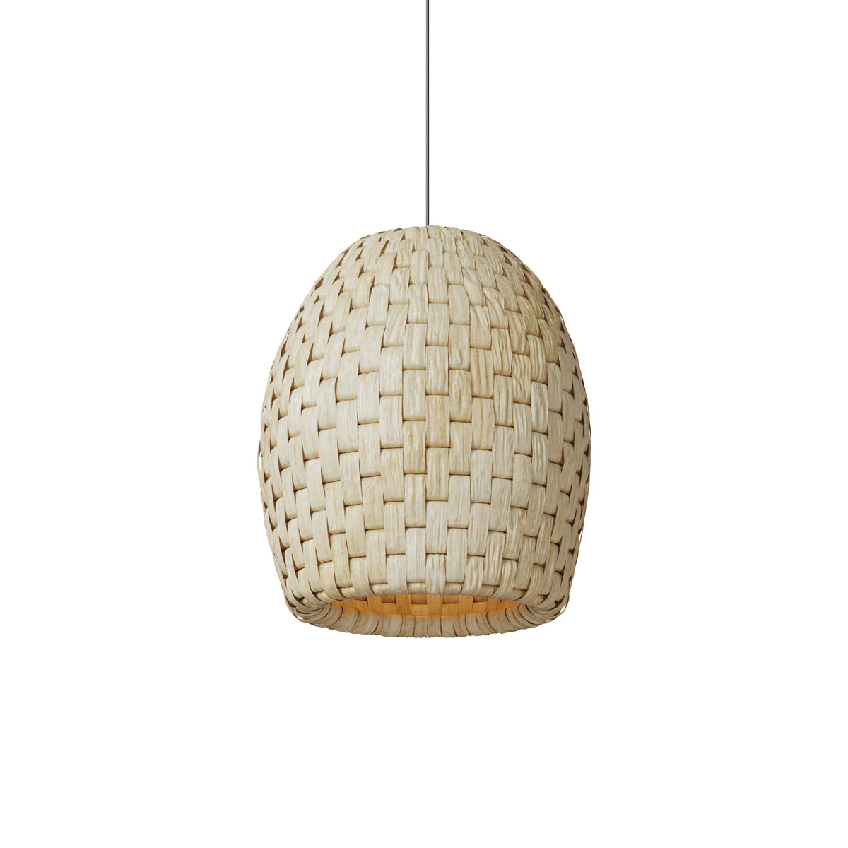 Abat-jour pour suspension en feuille de bananier D40 cm - Ketut