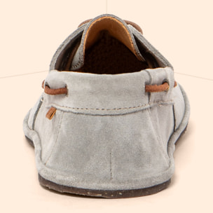 Zapatos N5675 SILK SUEDE BLUE/ BARE color Blue