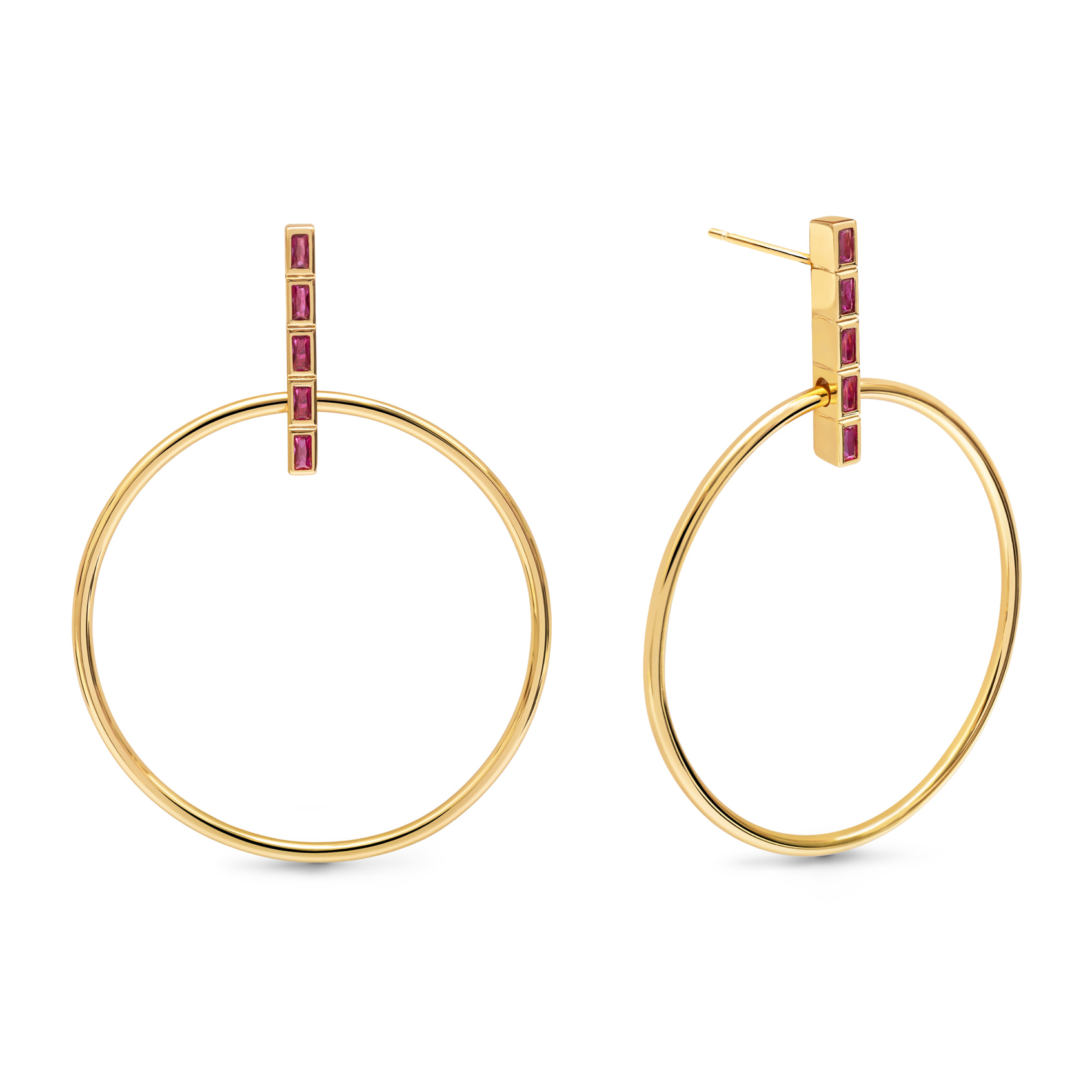 Orecchino Ophelia Pink Placcato Oro