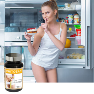 NUTRI EXPERT - Chitosan - Absorbe Sucres et Graisses - Réduit l'appétit - Favorise l'amincissement - Gélules végétales - Lot de 3 produits
