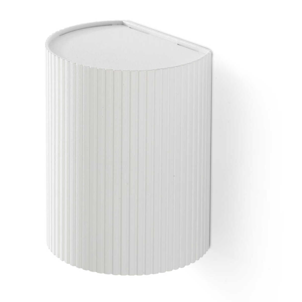 SOLE Aplique redondo blanca estriado