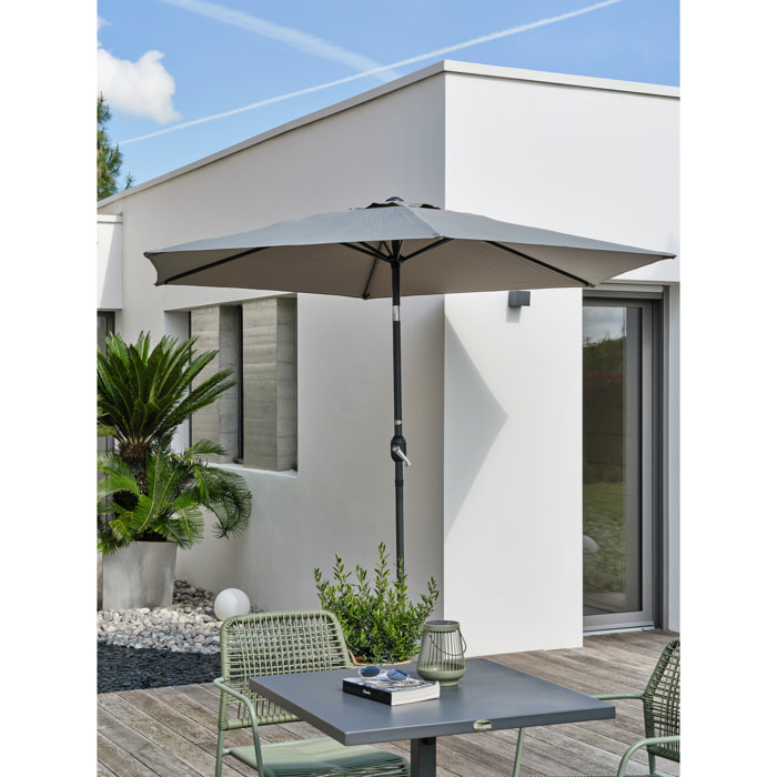 MARBELLA - Parasol à manivelle en aluminium  et toile