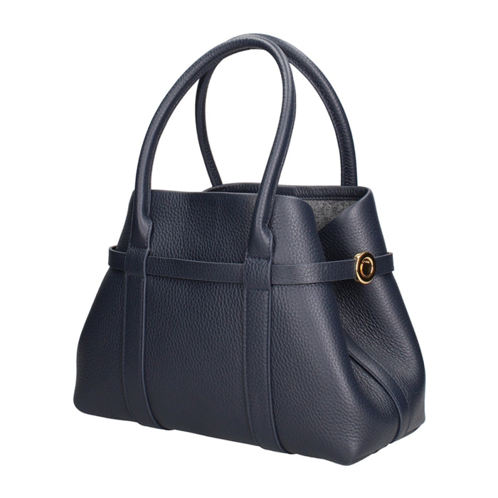 Borsa a mano da donna Made in Italy - Modello Valoria Nova - 100% pelle - 28.0 x 20.0 x 13.0 cm